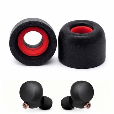 Silikontoppe XS Memory Foam til Sony WF-1000XM4 (Par) Sort