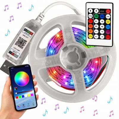 Neon LED Strip RGB 10m med Bluetooth, App och Fjärrkontroll
