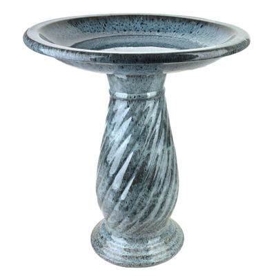 Keramisk Fuglebad Madie 53x53x63cm Natur 1stk