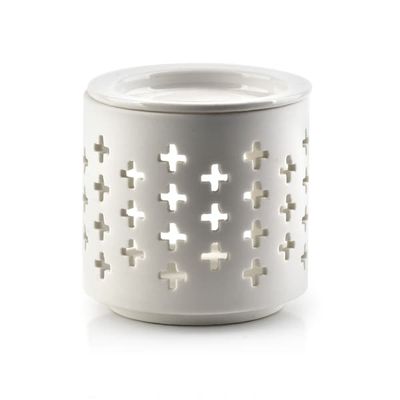 Keramisk aromabrännare VESTA 7,3 x 7,3 x 7,5 cm Vit matt 1 st