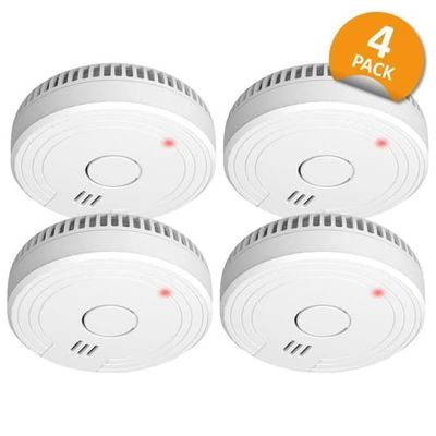 ELRO FS1801 Rökdetektor - Uppfyller europeisk standard EN14604 - 4 st