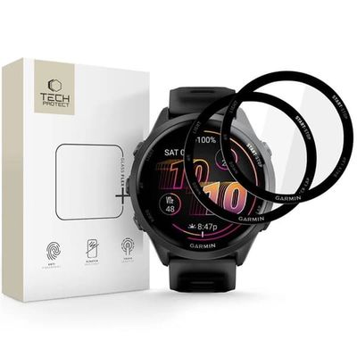 [2-Pack] Tech Protect Garmin Forerunner 570 (47mm) Plastfilm Skærmbeskytter