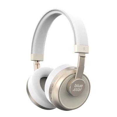 Blue Star Trådløse Over-Ear Bluetooth-hovedtelefoner - Hvid