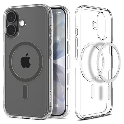 Spigen telefontaske til Apple iPhone 17 MagSafe Ultra Hybrid - Klar/grafit