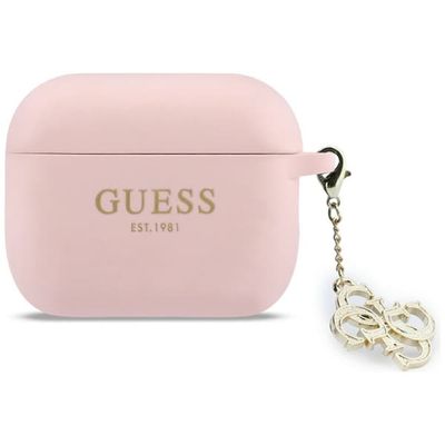 Guess AirPods Pro 3 Taske Silikone 4G Charm
