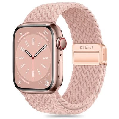 Tech-Protect Apple Watch (38/40/41/42mm) Armbånd NylonMag - Dusty Rose