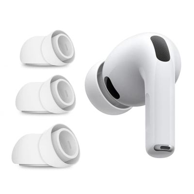 Tech-Protect [3-Pack] Apple Airpods Pro 3 Örontips - Vit
