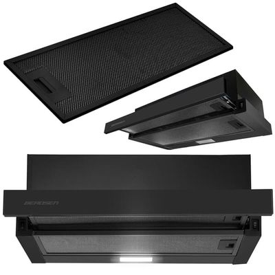 Teleskooppinen liesituuletin 50 cm musta BT-238