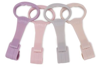 Handtag för att lära sig stå, rosa spjälsäng, lekhage