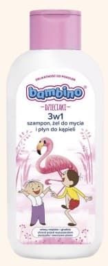 NIVEA Bambino Kids 3-i-1 Shampoo Shower Gel og Badeskum - Flamingo 400 ml