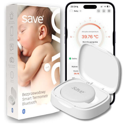 TRÅDLØST TERMOMETER TIL BØRN SMART MEDICINSK FEBERALARM-APP