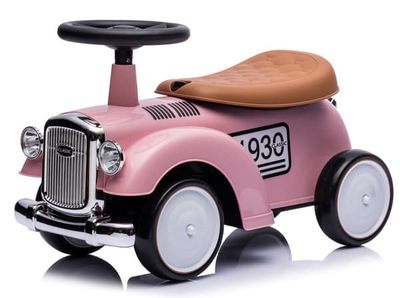 Baby ride-on retro racergåvogn pudderrosa