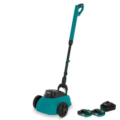 VONROC Mini Plæneklipper 20V – 22 cm | 3 Højdeindstillinger | Med malkuleringsfunktion | Inkl. 2x 2.0Ah Akku og oplader | Inkl. renseværktøj