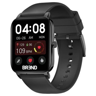BREND Smartwatch för Damer och Herrar - Sportklocka med Stegräknare – Svart
