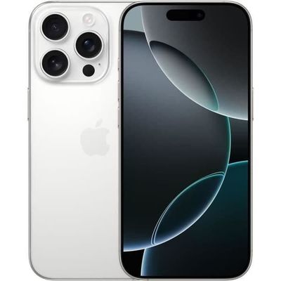 APPLE iPhone 16 Pro 128GB vit titan (2024) - Begagnad - Utmärkt skick