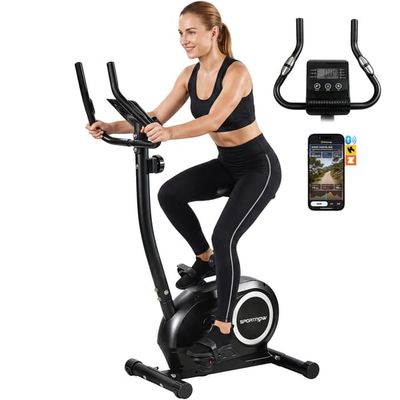 SPORTNOW Motionscykel Höjdjusterbar Hometrainer med Magnetiskt Motstånd