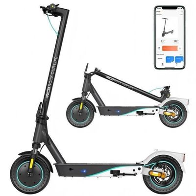 RCB R19 El-scooter för vuxna, hopfällbar 10" APP, elektrisk scooter med 400W motor, räckvidd 35KM, batteri 36V 10.4 Ah