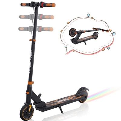 RCB R15 Fällbar elektrisk sparkcykel för barn Endast 7,55 kg Höjdjusterbar Present till barn och tonåringar Orange