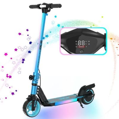 RCB Elektrisk Sparkcykel Barn 220W – 6,5" Däck – 15 km/h – Fällbar – Räckvidd 6-10 km – Blå
