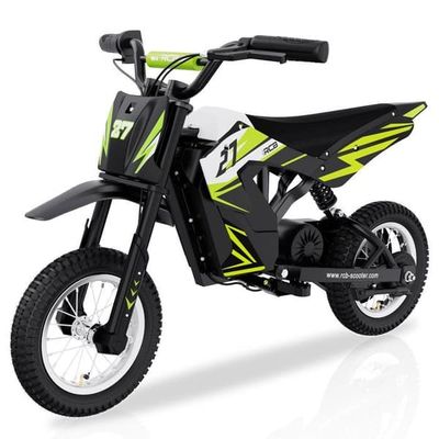 RCB El-Motocross Børn R9X Grøn - 300W - 36V - 25km/t - Dæk 12" - Fødselsdagsgave