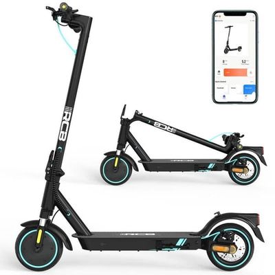 RCB R17 Elektrisk Scooter Vuxen 500W, Fällbar 8.5", LCD Skärm, APP, Dubbel Broms och Dämpare