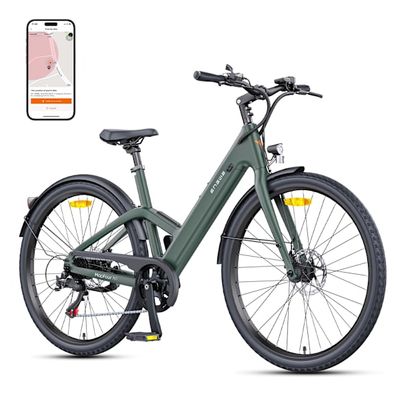 ENGWE Elcykel - Elcykel med 36V 10Ah Batteri, Mountainbike för vuxna män med momentstöd, 7-växlad växellåda med app och Bluetooth, 100 km räckvidd, N1 AIR St