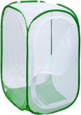 Insektnet - Foldbart bur - Sommerfuglebur - Indhegning med ekstra fint net - Pop-up sommerfugleindhegning med lynlås - 40 x 40 x 60 cm