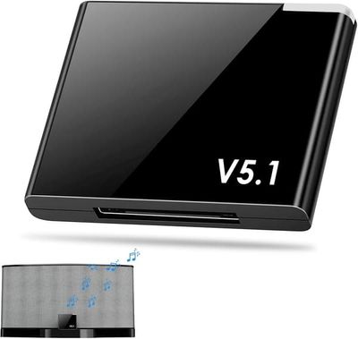 30-pin Bluetooth 5.1-mottaker – Biladapter – Adapter for HiFi-system, Bose SoundDock og andre dokkingstasjoner