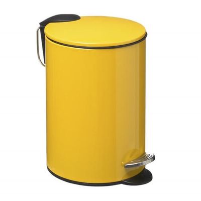 Atmosphéra 3 liters pedalbehållare i metall - Gul