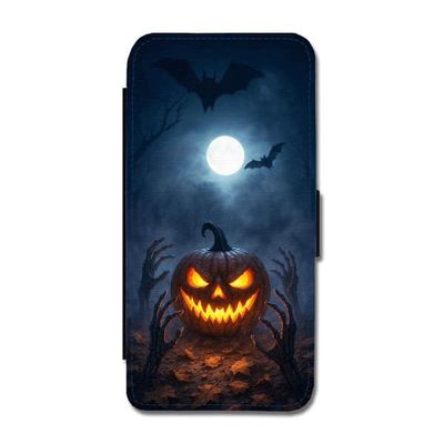 Til Apple iPhone 17 Pro: Halloween, flipdeksel med unikt motiv, mobiletui med stativfunksjon