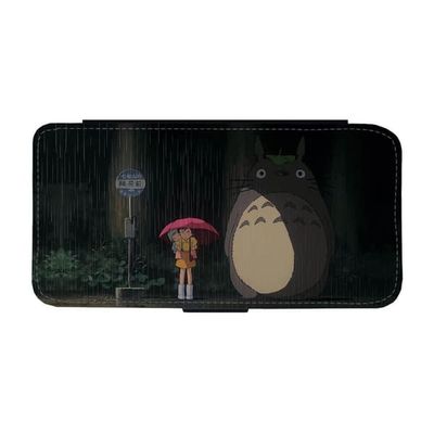 Til iPhone 16e: Totoro, flipdeksel med unikt motiv, mobiletui med stativfunksjon