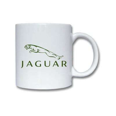 Muki: Jaguar, posliinimuki eloisalla ja uniikilla kuviolla, täydellinen sekä kahvin että teen ystäville