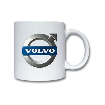 Muki: Volvo 2006 Logo, posliinimuki eloisalla ja uniikilla kuviolla, täydellinen sekä kahvin että teen ystäville