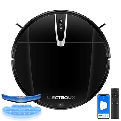 LIECTROUX V3S PRO – 2-i-1 robotstøvsuger og gulvvasker, 4000 Pa, 120 min, gyroskopnavigation, App/Alexa/Google