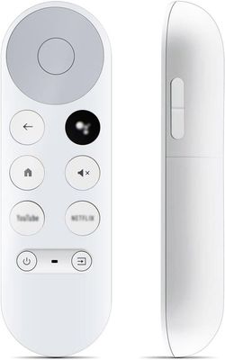 Bluetooth röstfjärrkontroll för Google Chromecast TV 4K Snow G9N9N, kompatibel med Google TV, Netflix, YouTube Movies, och stöder 4K HDR-skärm