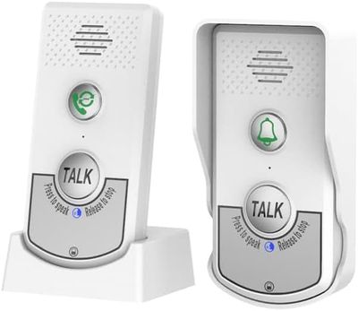 Dörrklocka intercom-system för hemmet, trådlös tvåvägs intercom mellan rum, långvarig