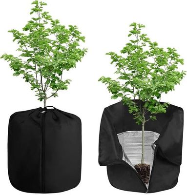 Frostbeskyttelsesposer til potteplanter, varmeisolerende plantebeskyttelsesposer, vinterplantebeskyttelsesposer, genanvendelige, 2-pak, 65*70 cm