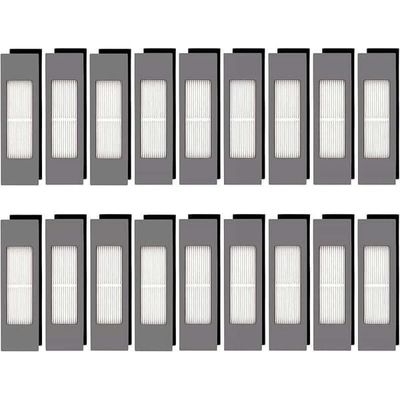 (18-pak) N10 HEPA-filtre til Ecovacs DEEBOT OZMO N10 N10 Plus 920 950 T8 AIVI Max T9 T5 N5 N7 N8+ N8 Pro Plus robotstøvsugere.