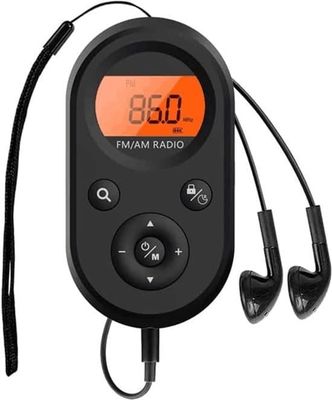 Kompakt og bærbar radio - Har dobbeltbånds AM/FM stereo radiofunktionalitet - Sleep timer - Hovedtelefoner - USB genopladelig bærbar radio -...