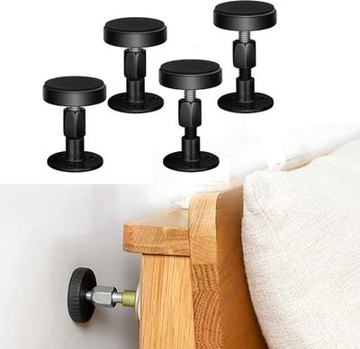 Sengegavl anti-svaj værktøj - Sengegavlstopper - Justerbar 47-64 mm - 4-delt sæt - Vægbeskyttere til seng, garderobe og sofa