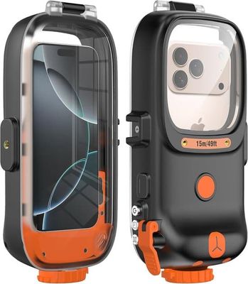 Universellt telefonfodral för snorkling/dykning, lämpligt för Galaxy S25/S24 Ultra, Pixel 10/10 Pro/alla andra Android-telefoner (svart)