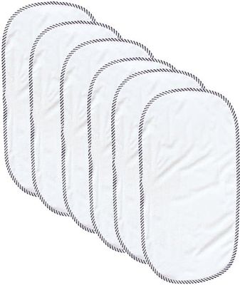 6-pak vandtætte puslepuder - Blød baby puslepudeunderlag - 60 x 30 cm - Hvid - Universal