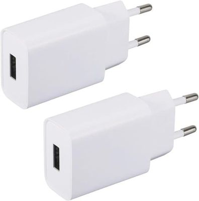 stykker USB-oplader 5V 2A strømadapter, egnet til iPhone, Samsung, øretelefoner, e-læser, bordlampe, spillekonsol, router, Bluetooth-højttaler og