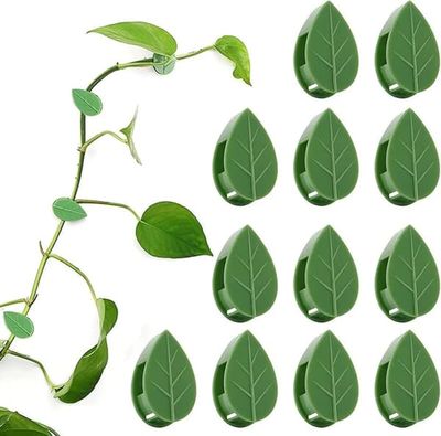 50 selvklæbende planteholdere, planteforbindere, klatreplanteklemmer, vægbeslag, plantestøtter og planteklemmer