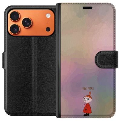Kompatibelt Lommeboketui til Apple iPhone 17 Pro Max Humoristisk motiv med tegnet figur og teksten Eww People mot pastellbakgrunn