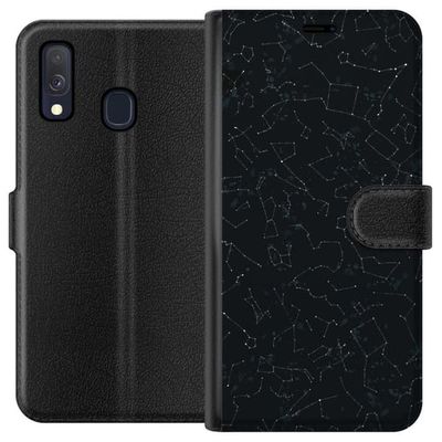 Kompatibelt Lommeboketui til Samsung Galaxy A40 Stjernehimmel