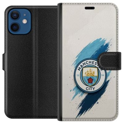 Kompatibelt Lommeboketui til Apple iPhone 12 Manchester City Fotball Jack Grealish Blå Penselstrøk Illustrasjon