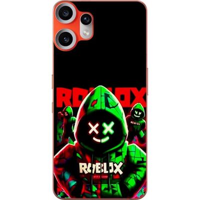 Kompatibelt Mobildeksel til Nothing CMF Phone 2 Pro Roblox Shadow Squad Design mørk neon-inspirert stil med grønne og røde kontraster for et kult int