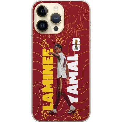 Kompatibelt Mobildeksel til Apple iPhone 14 Pro Max Sportsmotiv med Lamine Yamal i grafisk stil