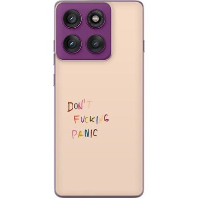 Kompatibelt Mobildeksel til Motorola Edge 60 Pro Tekstdesign med fargerike bokstaver og tydelig melding på lys bakgrunn